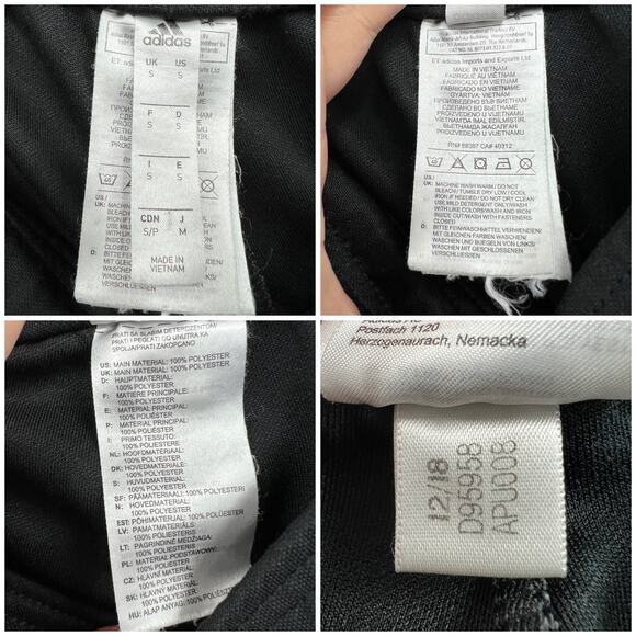 Adidas Women's SMALL Black Jogger Track Pants Climacool with Zip Up Pockets - Picture 11 of 11